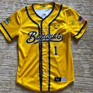 Bananas Kids Yellow Baseball Jersey